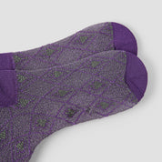 Women's Metallic Lurex Sheer Mesh Socks - product photo showing breathable mesh comfort