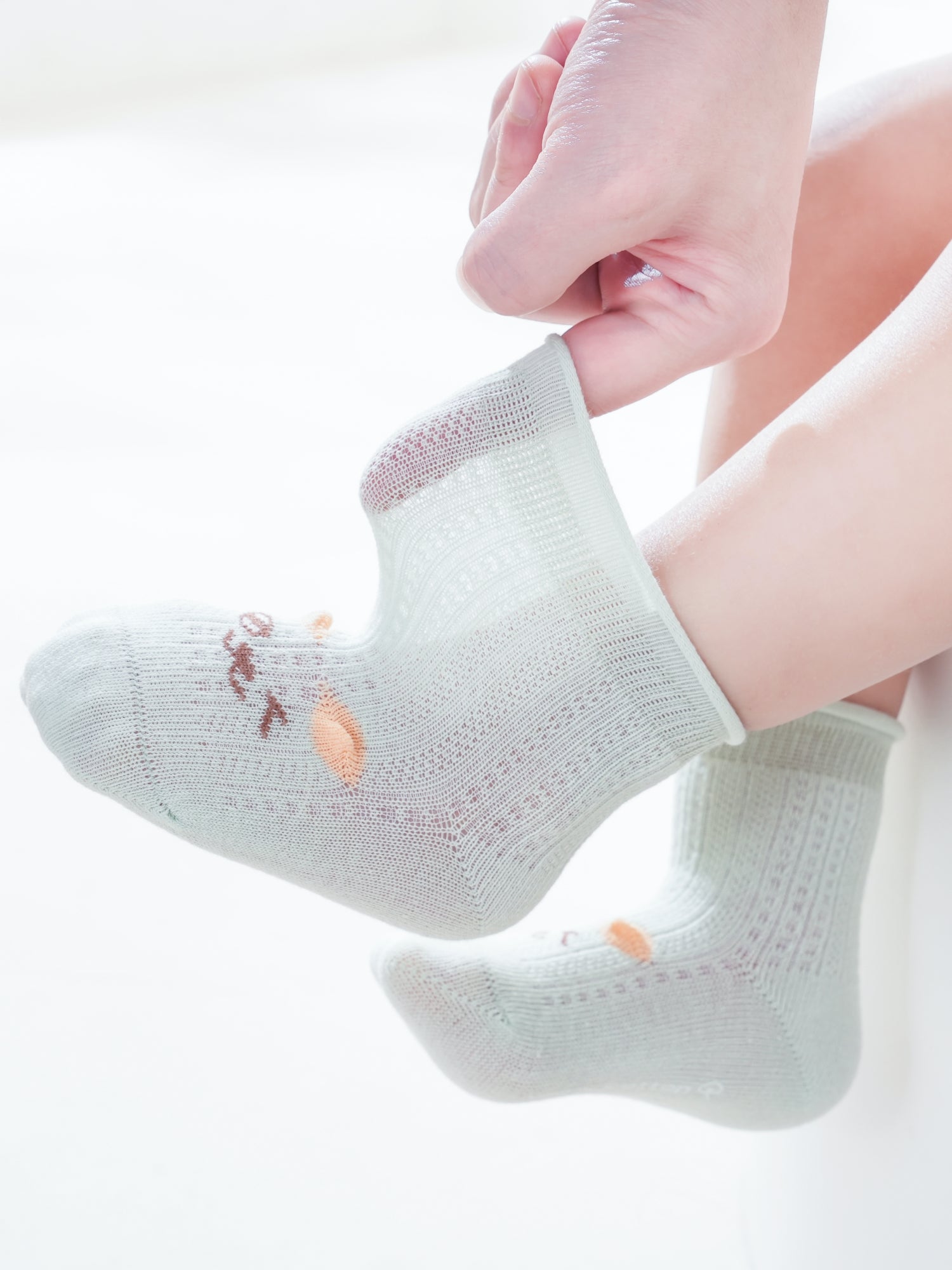 Babies' Ankle Socks with Perky 3D Ears-1 Pack