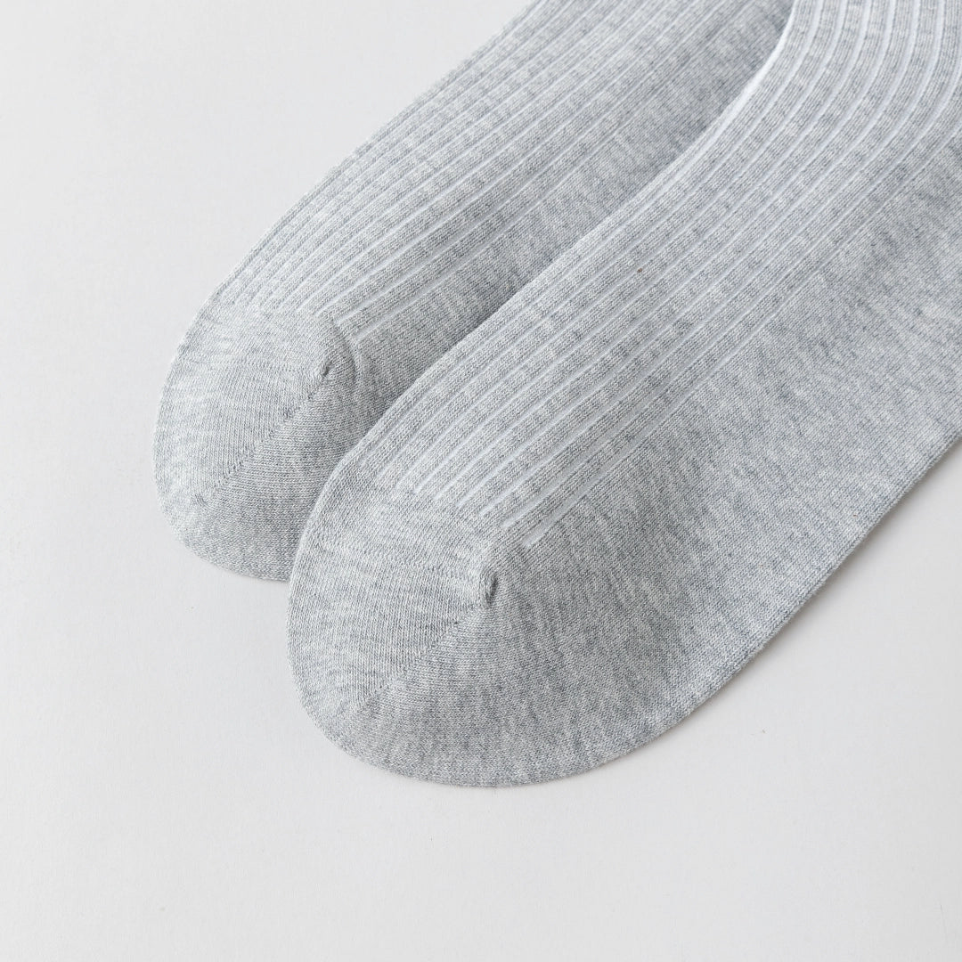 Men's 98% Cotton Classic Ribbed Crew Socks