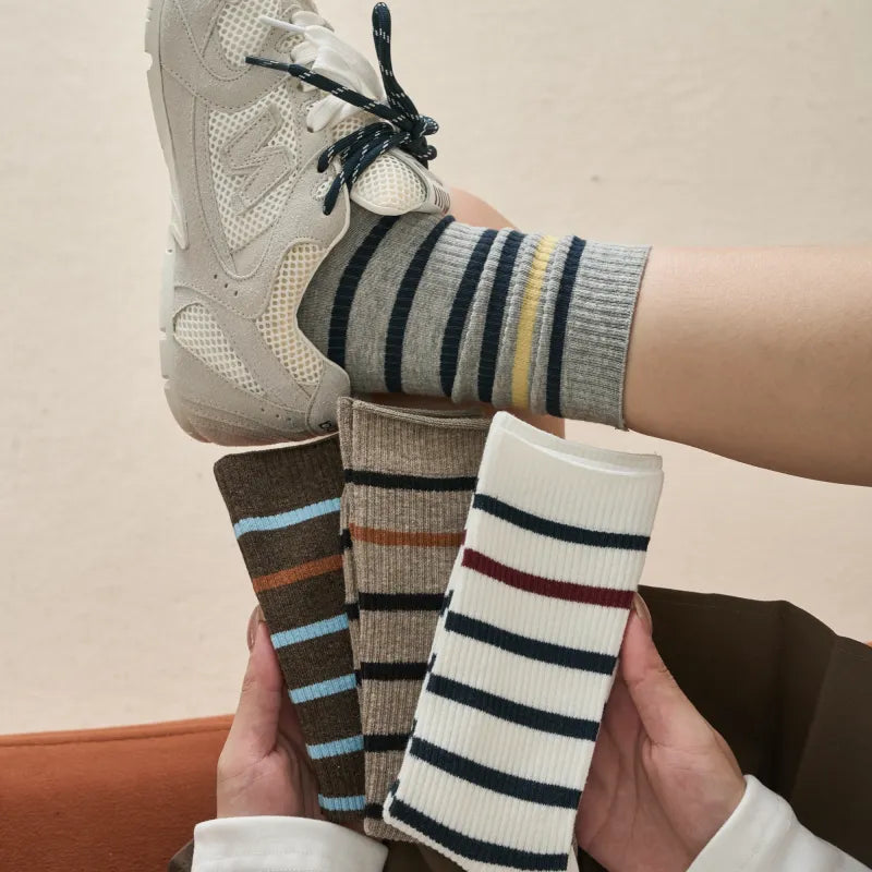 Ribbed Varsity Socks