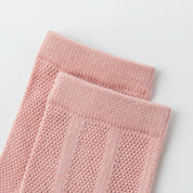 Kids' Organic Cotton Mesh Quarter Socks (4-Pack) - sock set showing breathable mesh comfort