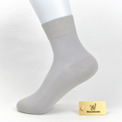 Women's 99% Supima® Cotton Ultra-Soft Mesh Crew Socks - product photo showing breathable mesh comfort