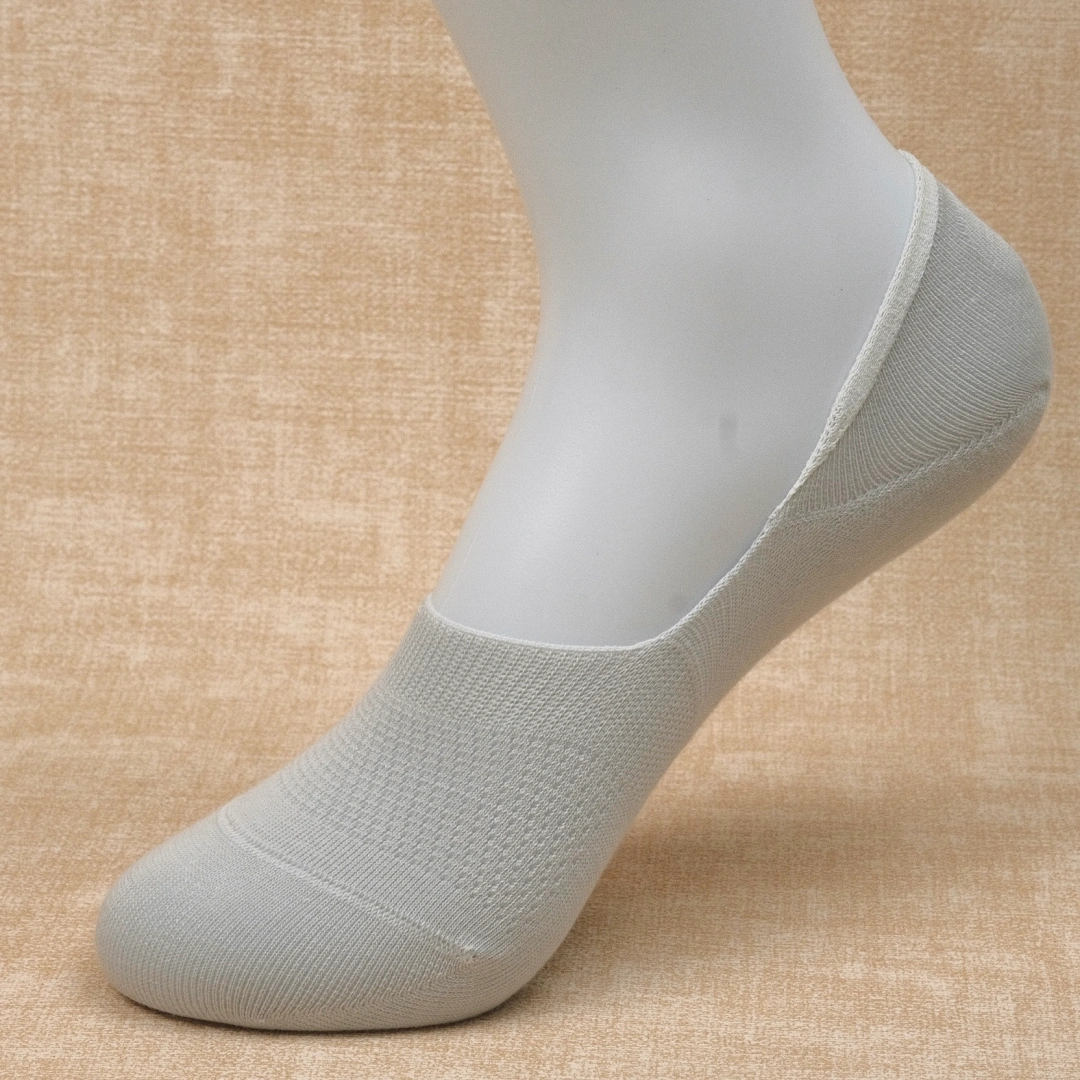 Women's 95% Cotton Ultra-Thin Mesh No-Show Socks - product photo showing breathable mesh comfort