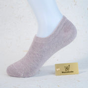 Women's 95% Cotton Ultra-Soft Heathered No-Show Socks