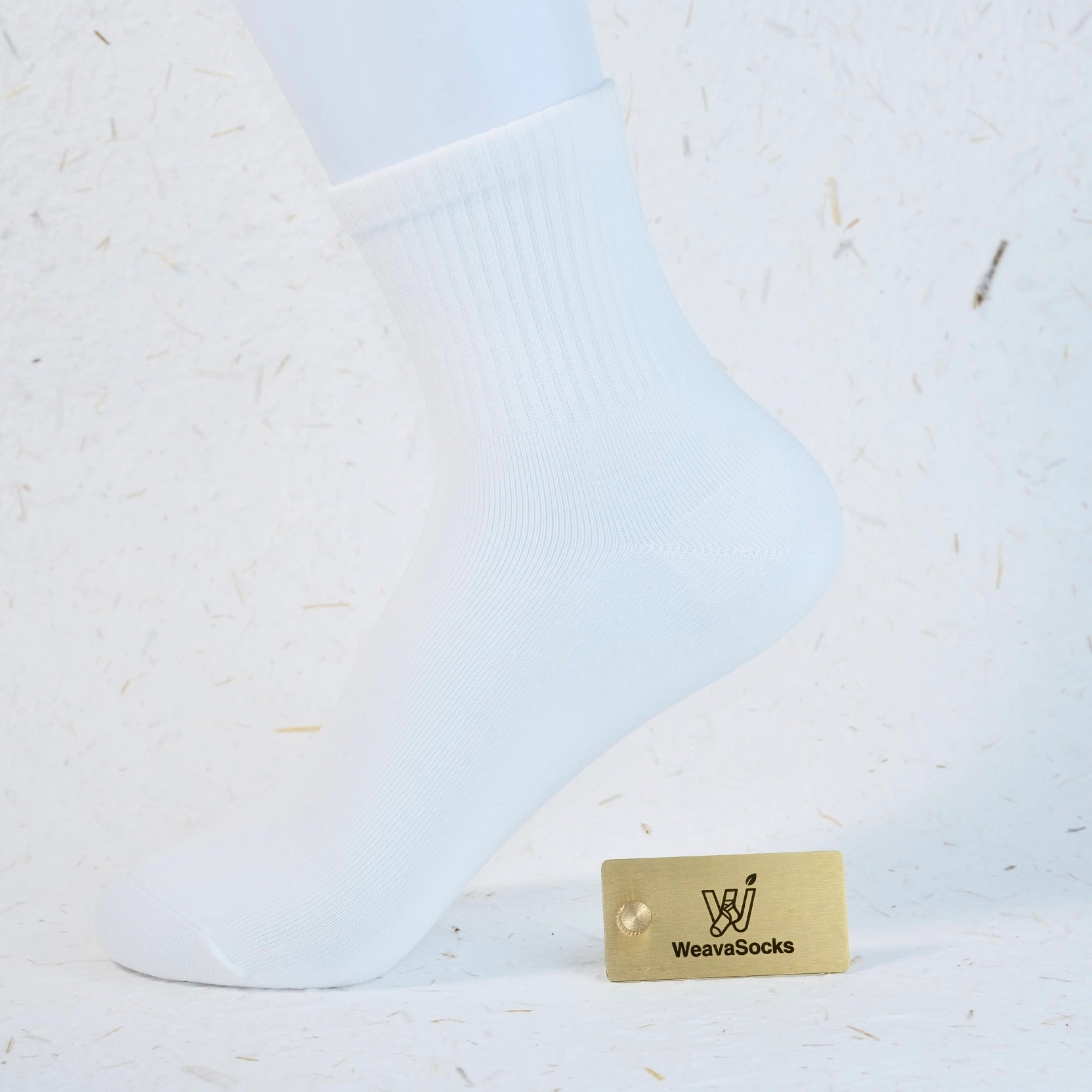 Women's 98% Cotton High-Density Ribbed Crew Socks