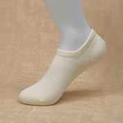Women's 95% Cotton Ultra-Soft Heathered No-Show Socks - product photo showing soft cotton comfort