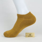 Men's 92% Cotton Terry Cushion Low Cut Socks - product photo showing cushioned comfort