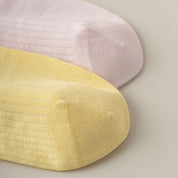 Women's Mulberry Silk & Modal Ultra-Thin Low-Cut Socks - product photo showing modal and mulberry silk comfort
