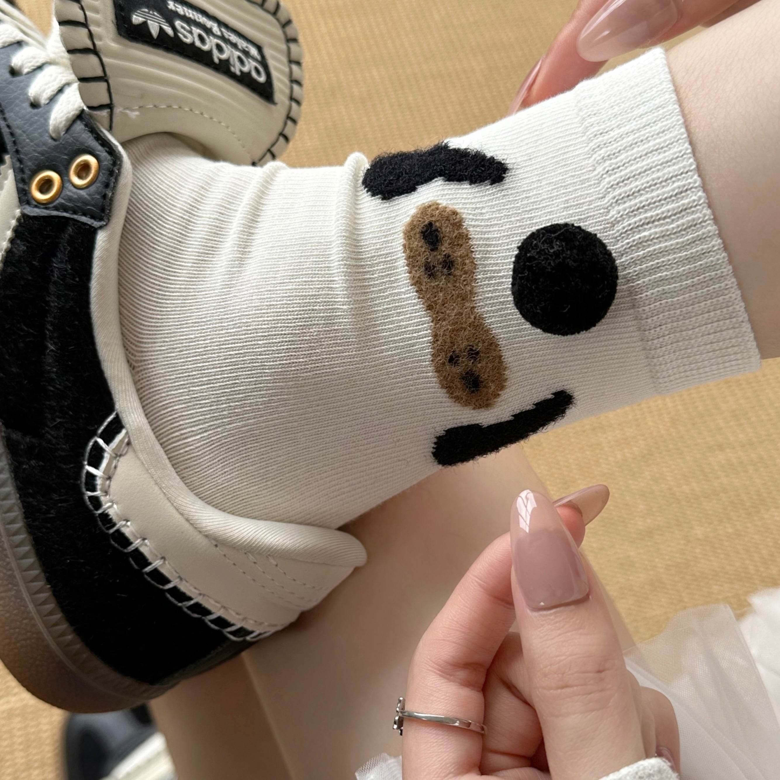 Women's Cute 3D Pom Pom Pet Socks - Single Pair