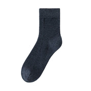 Men's 98% Cotton Heathered Business Crew Socks