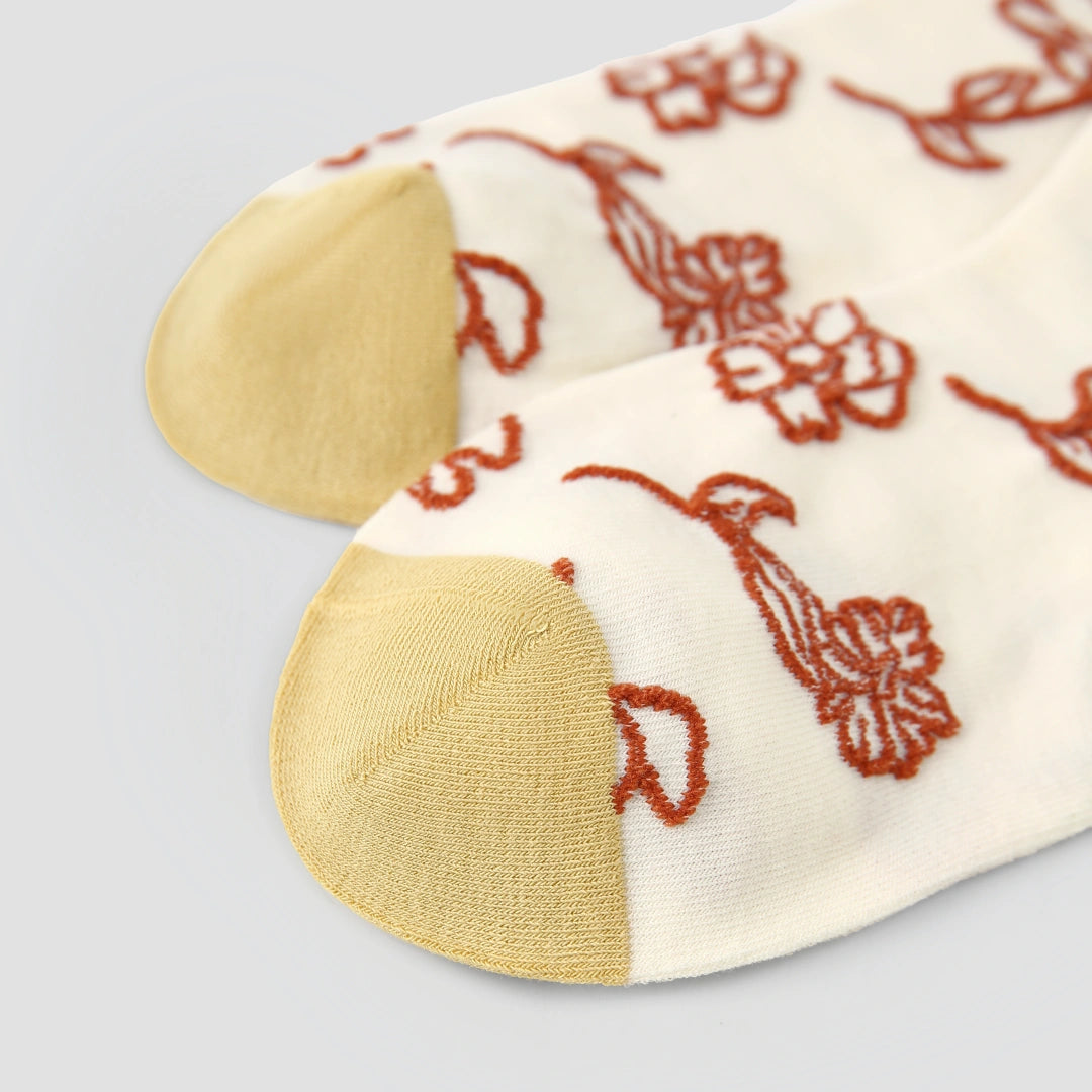Vintage Floral Embossed Ankle Socks 3-Pack - sock set showing soft cotton comfort