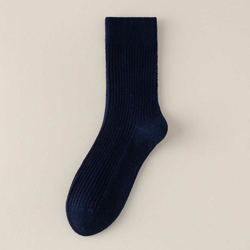 Men's 41% Wool Ribbed Thermal Socks