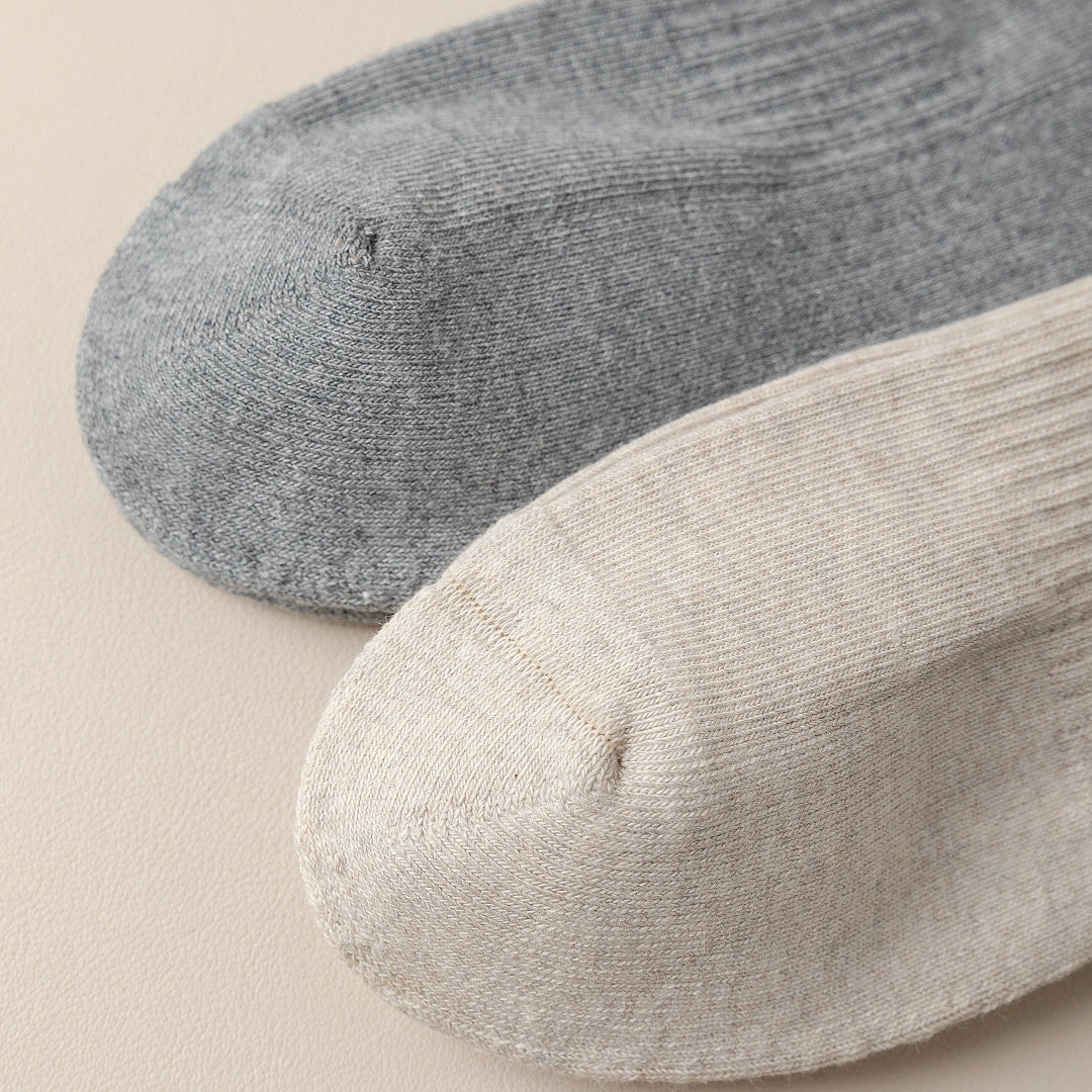 Men's 92% Cotton Terry Cushion Low Cut Socks - product photo showing cushioned comfort