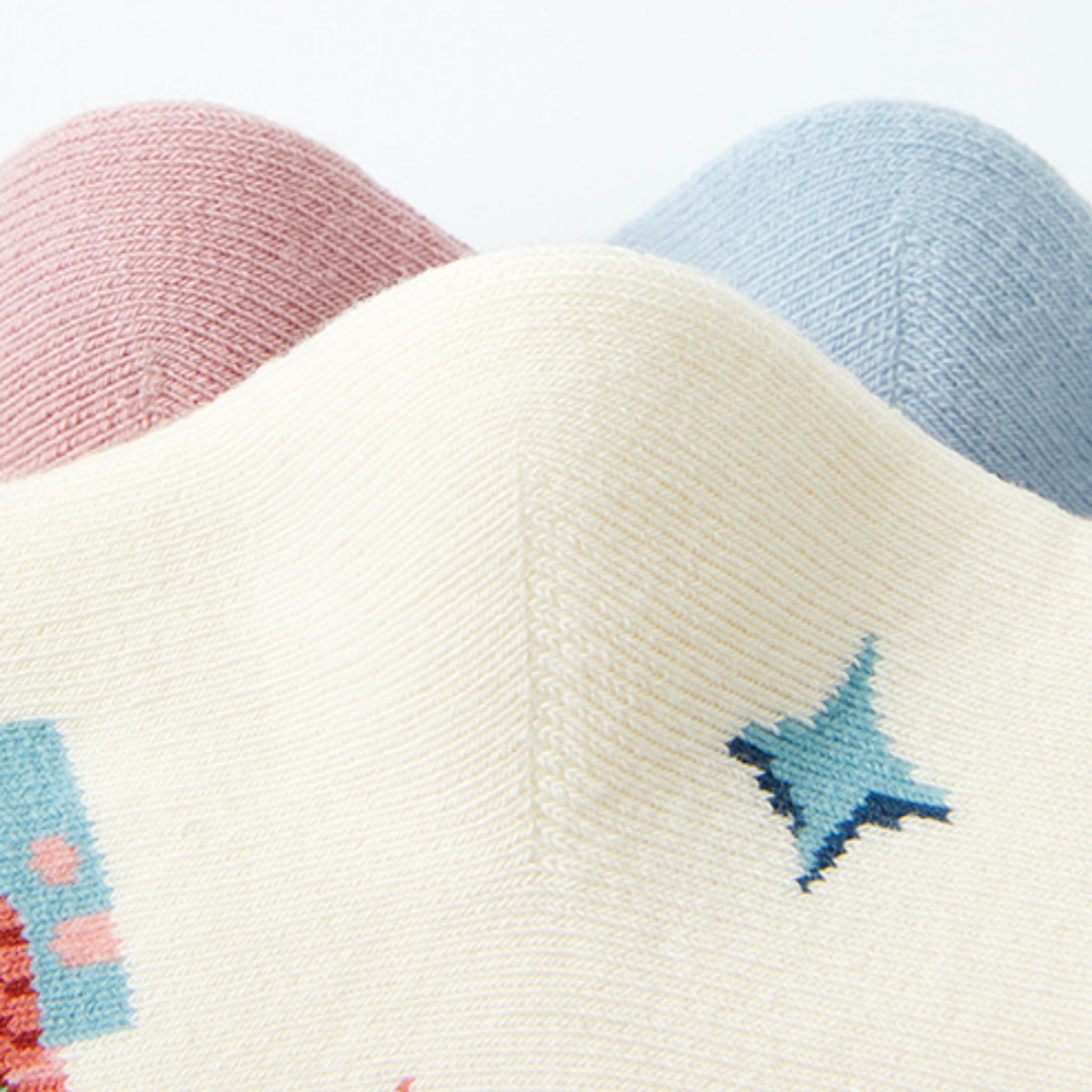 Kid‘s Fairytale Forest Thickened Terry Socks 5-Pack