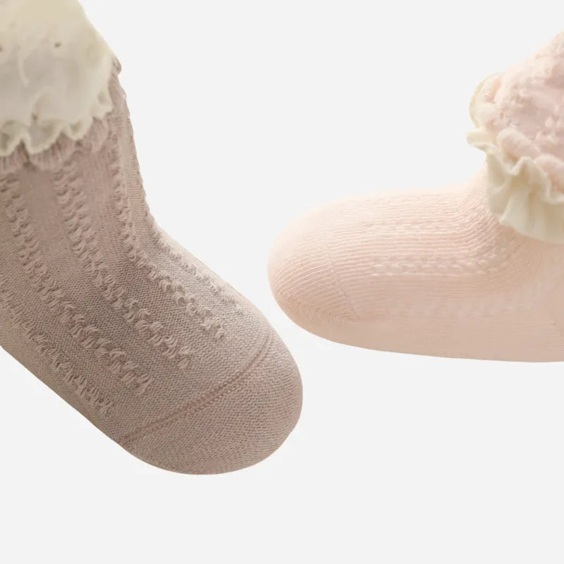 Babies Victorian Lace Knee Highs-3 Pairs