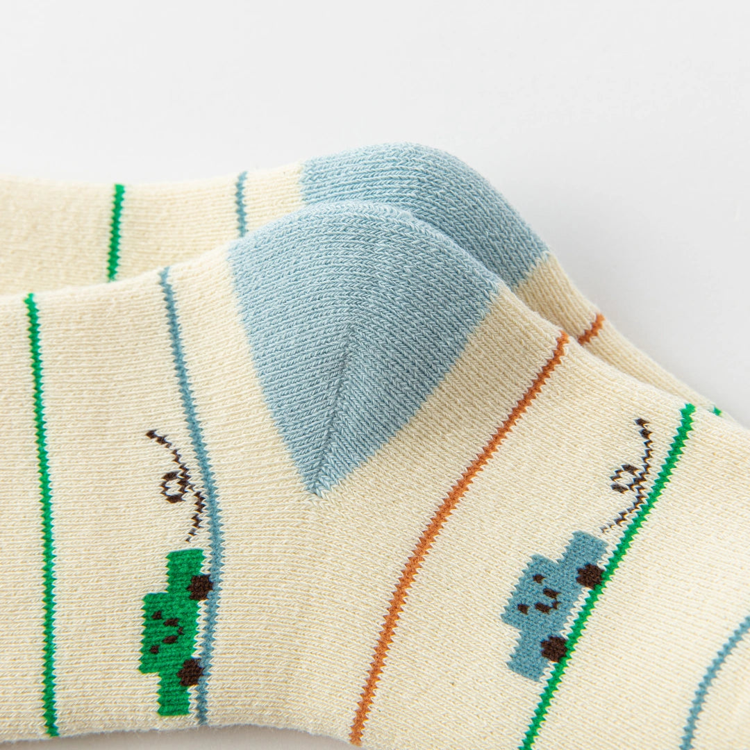 Baby’s Transportation & Construction Winter Terry Socks 3-Pack