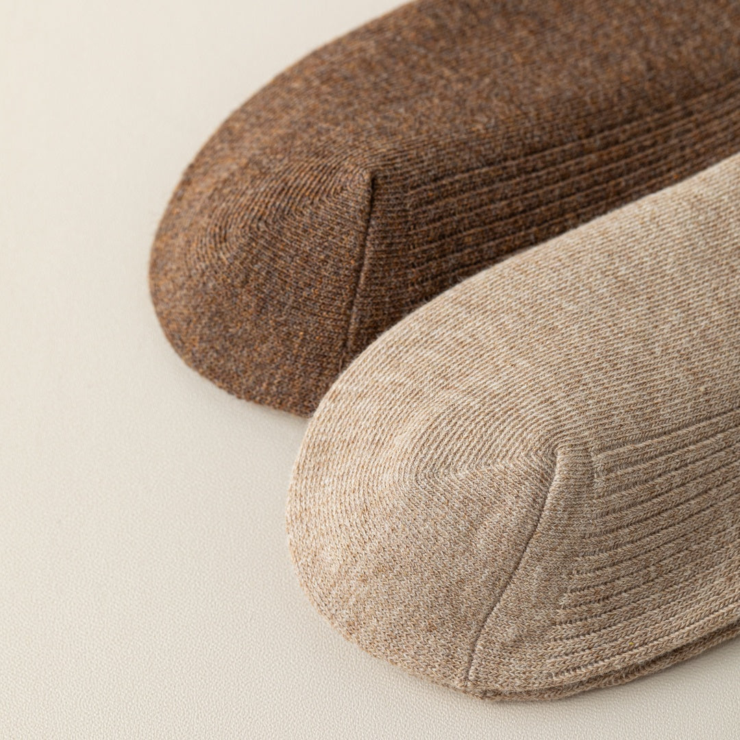 Ribbed Cotton Knee Highs