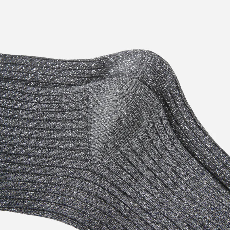 Kid's Girls' Elegant Ribbed Crew Socks - 3 Pairs