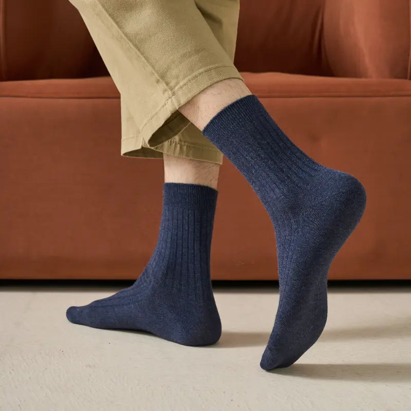 Men's Classic Ribbed Cotton Socks