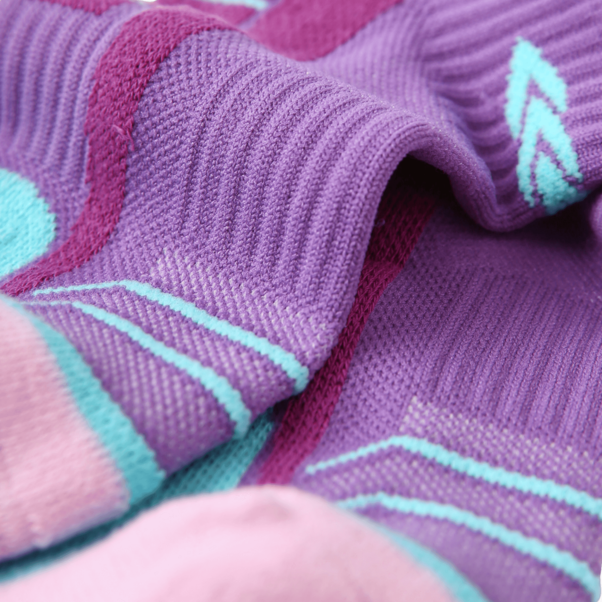 Women's Performance Cushioned Ankle Socks - Purple & Teal