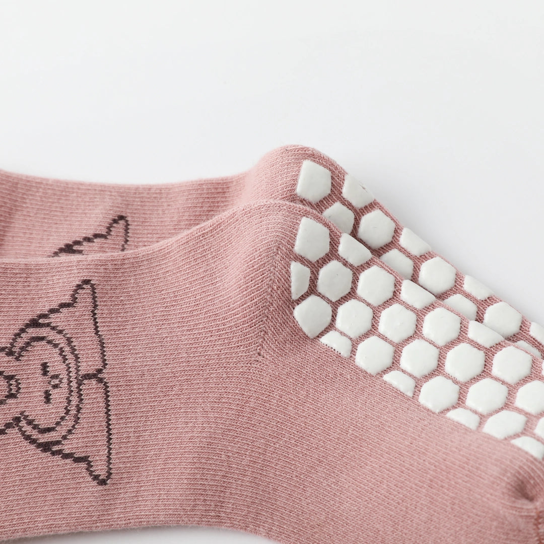 Cozy Winter Non-Slip Floor Socks 4-Pack