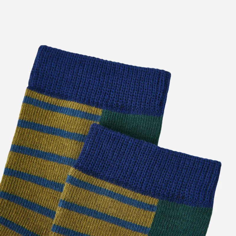 Kid's Modern Retro Style Crew Socks - 5 Pairs