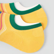 Women's Fun Cartoon Character No-Show Socks 5-Pack - sock set showing secure grip comfort