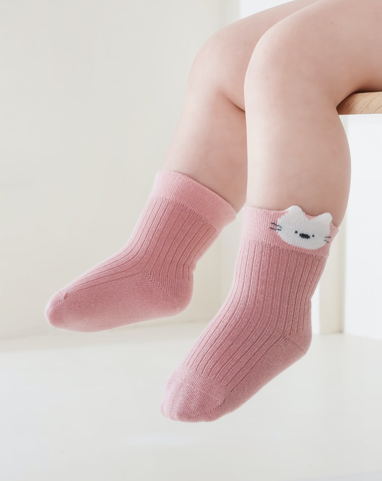 Babies' Ribbed Crew Socks-3 Pack