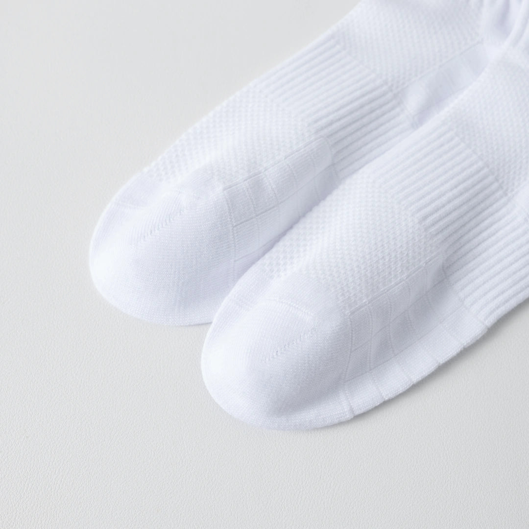 "Titan Mesh" Big & Tall Men's Ankle Socks - product photo showing breathable mesh comfort