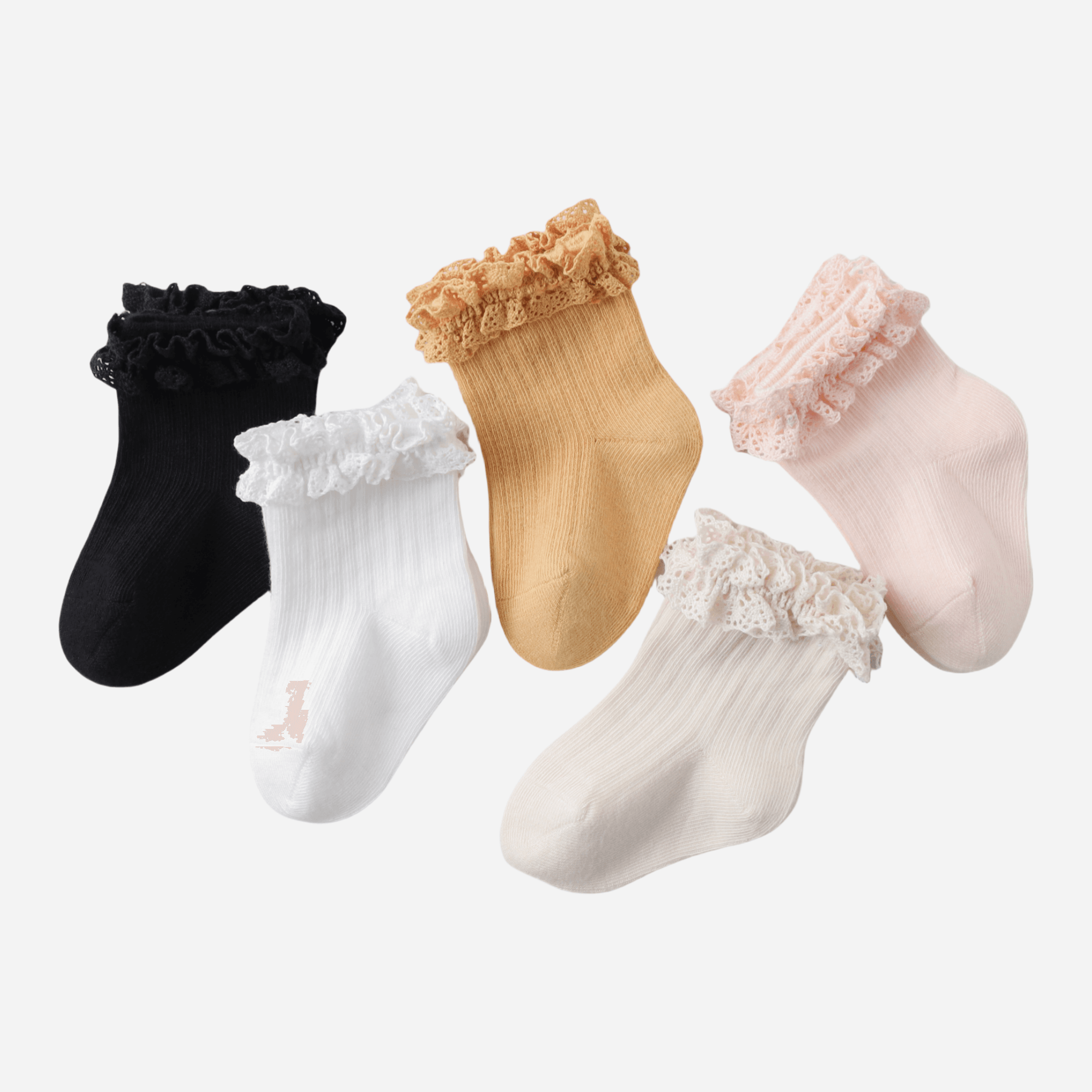 Babies Petal Cuff Ankle Socks-3 pack - Weavasocks