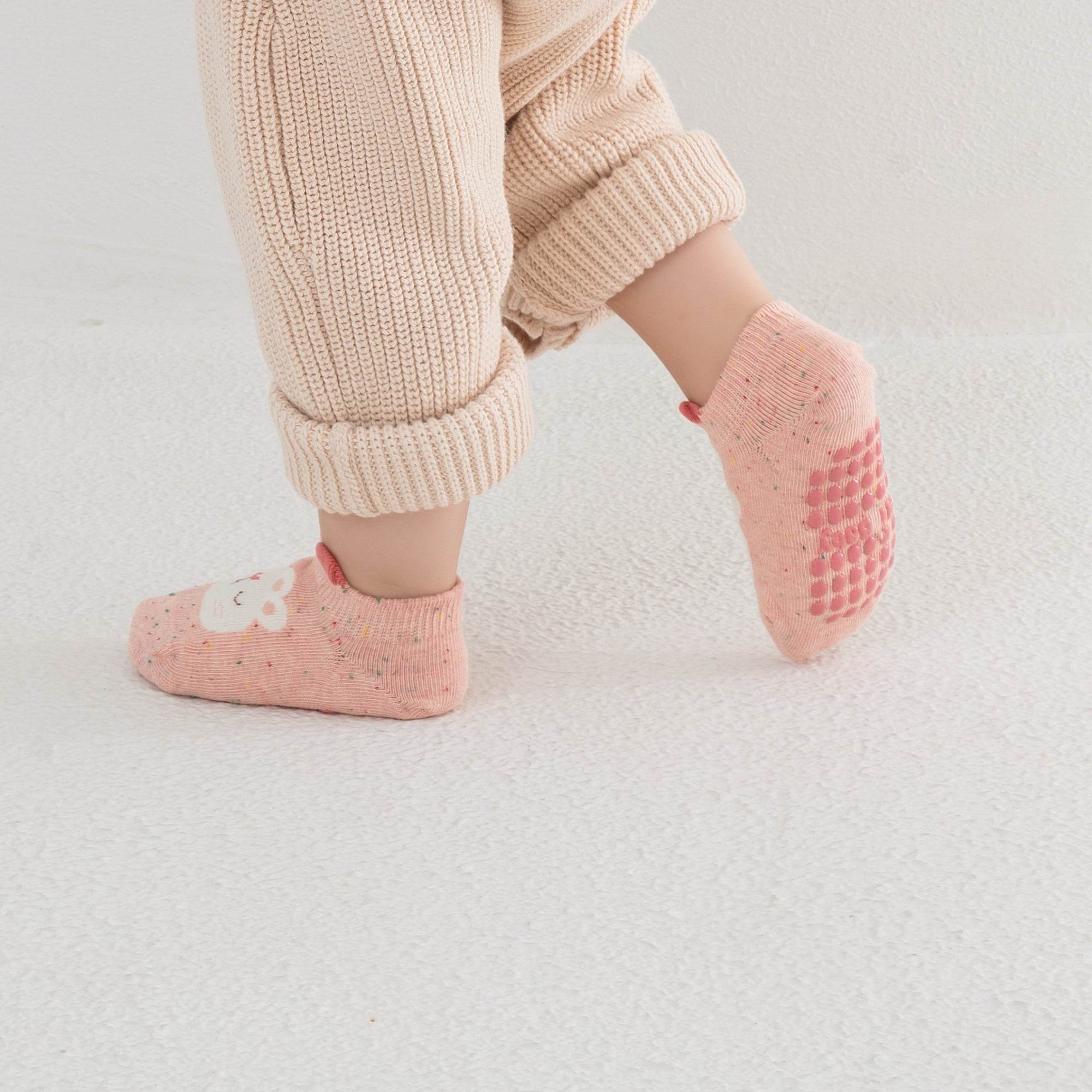 Babies' No-Show Grip Socks-5 Pack - Weavasocks