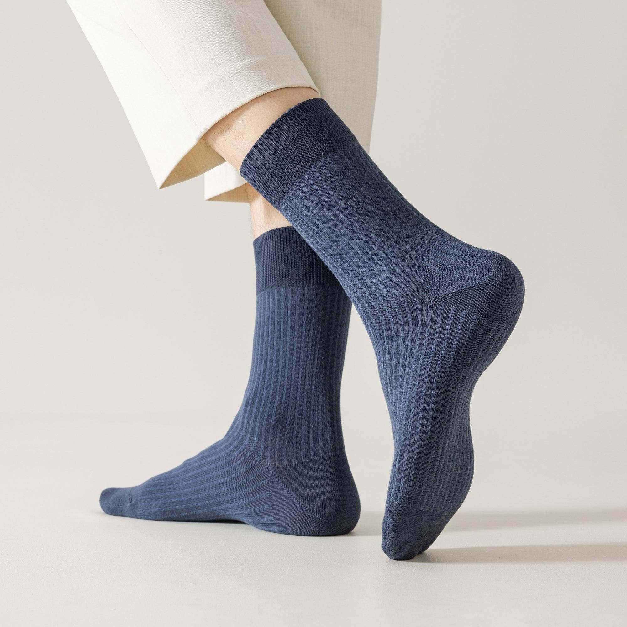 Men's Combed Cotton Dress Socks-5 Pack - Weavasocks