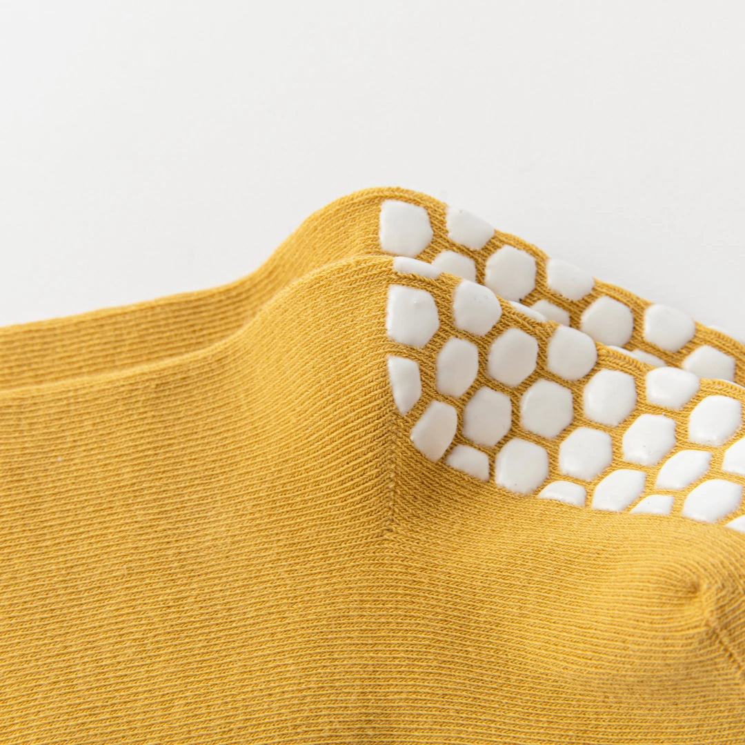 Baby’s Anti-Slip Knee Pad Crawling Socks 3-Pack