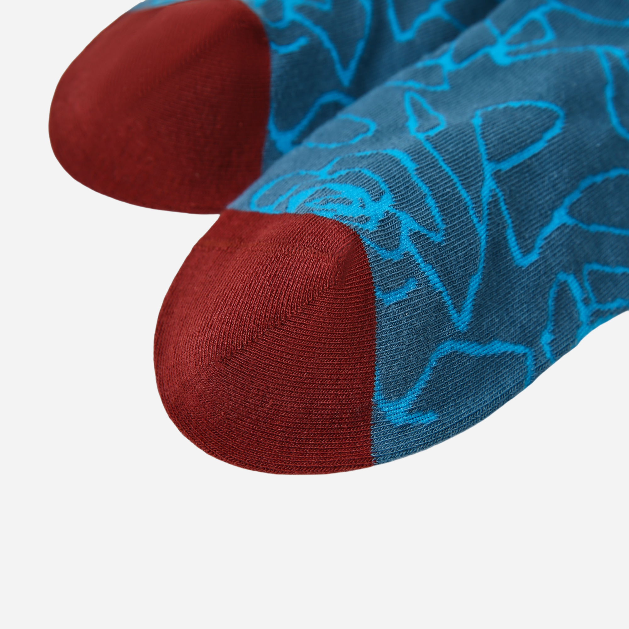 Women's Modern Floral Texture Socks - 3 pairs