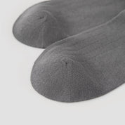 Women's Sheer Ruffle Cuff Socks - detail photo showing seamless stretch comfort