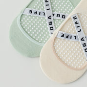 Women's 95% Cotton Yoga Ballet Socks - product photo showing secure grip comfort