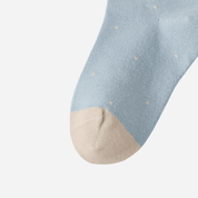 Kid's Pastel Dot Lettuce Cuff Socks - 4 Pairs - Weavasocks