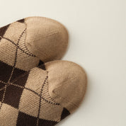 Preppy Argyle Knee Highs