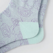 Women's Artistic Floral Mesh Crew Socks (3-Pack) - sock set showing breathable mesh comfort