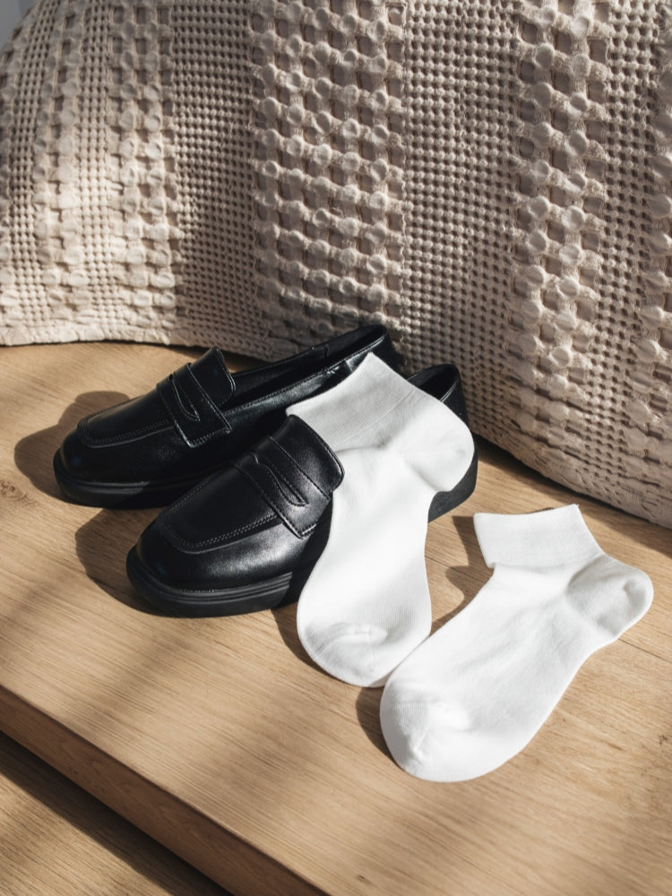 Women's Cotton School Ankle Socks-1 Pack