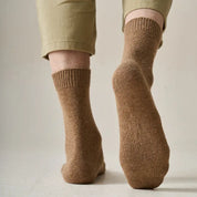 Men's Heathered Merino Wool Crew Socks