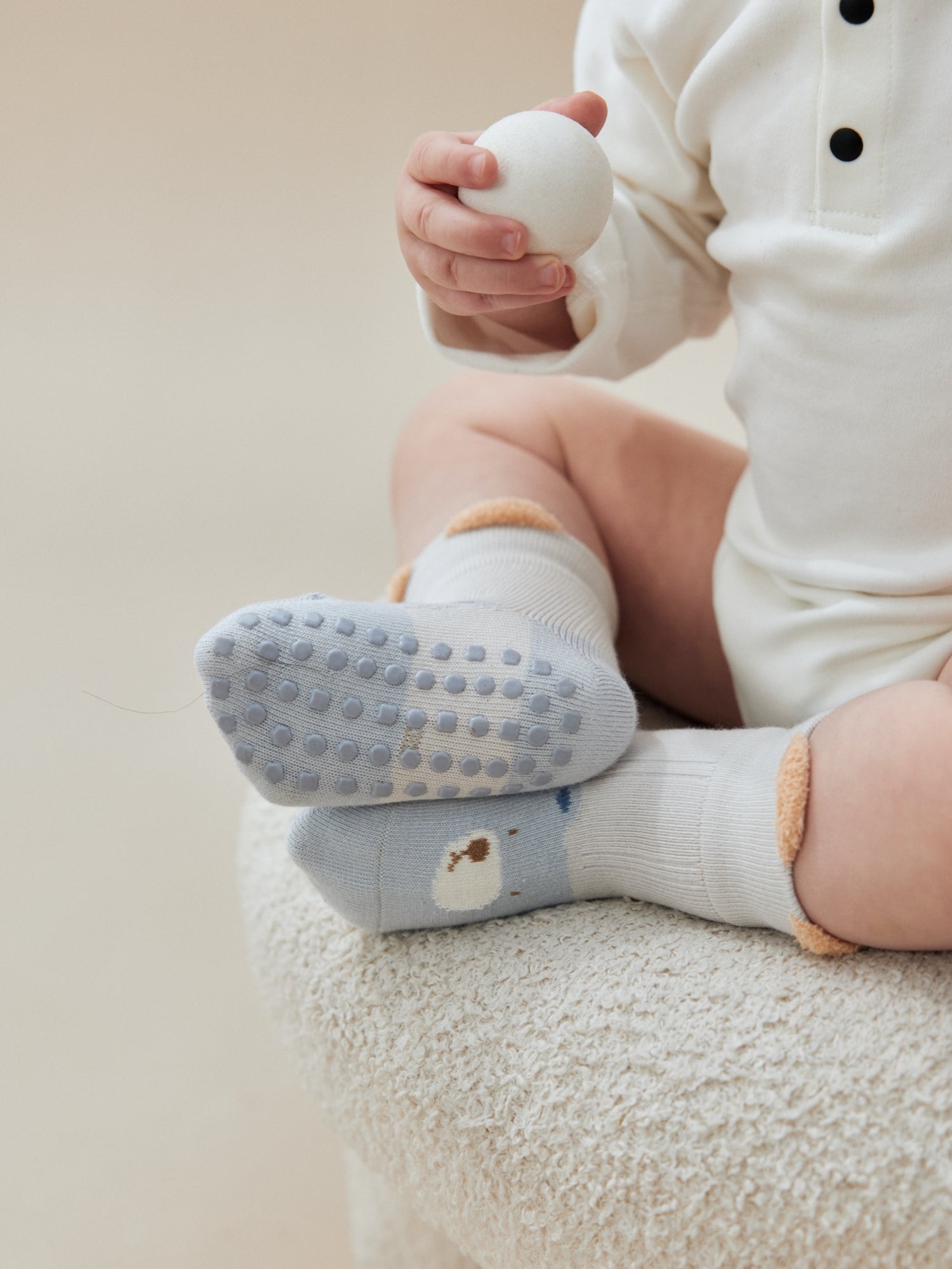 Babies' Non-Slip Socks for New Walkers-3 Pack