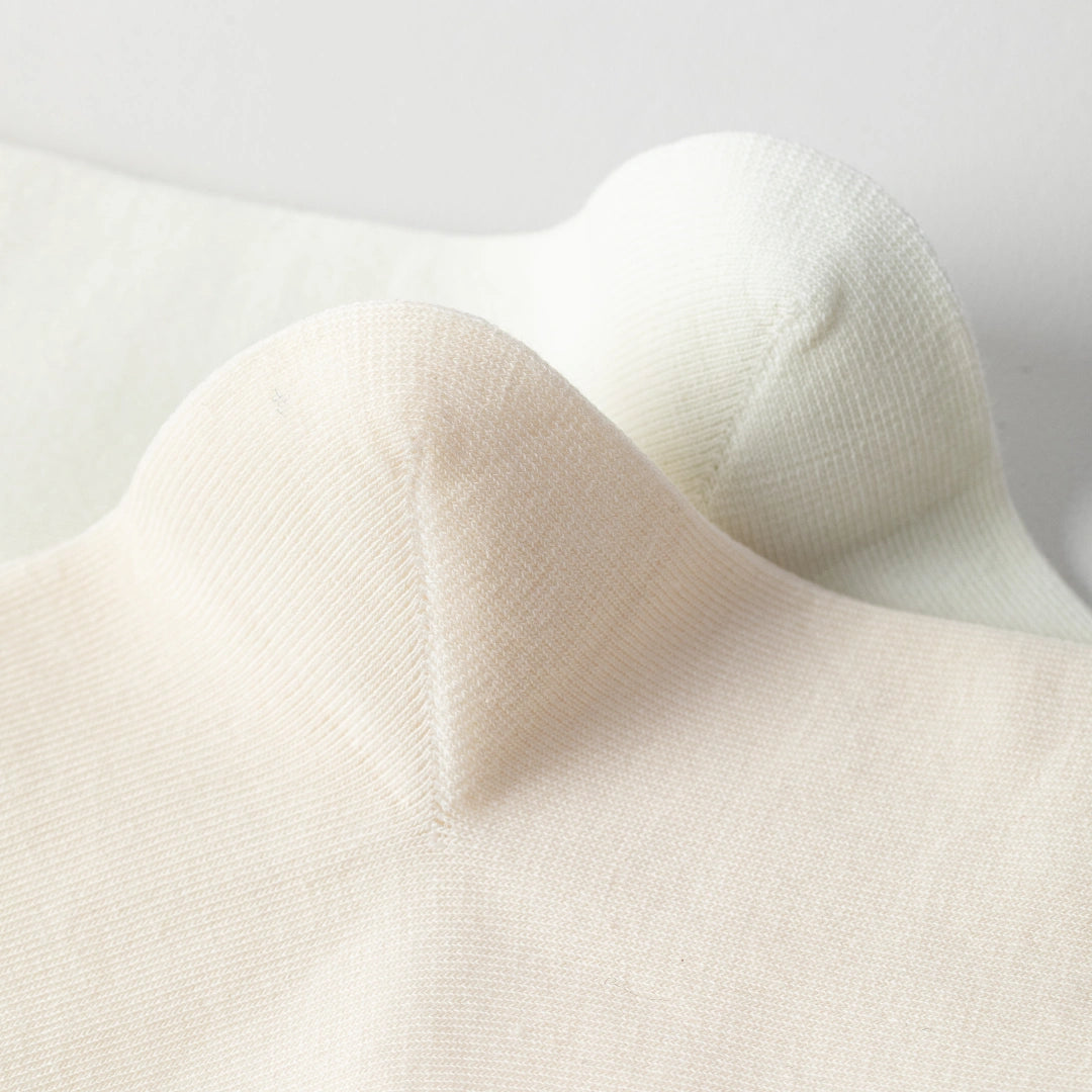 Women's 98% Cotton Ultra-Soft Roll-Top Crew Socks - product photo showing soft cotton-rich comfort