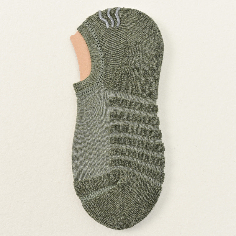 Men's 92% Cotton Cushioned Invisible Socks