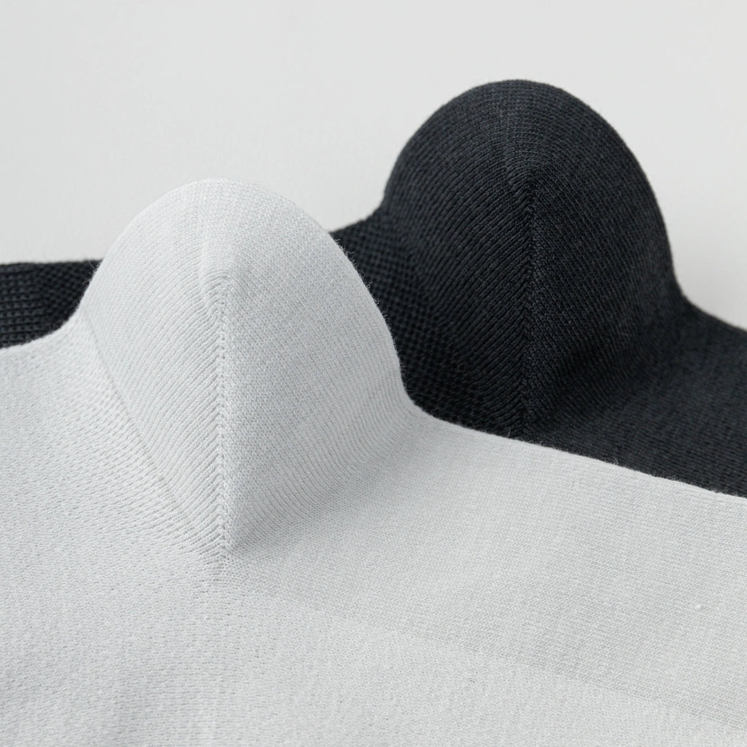 Men's 99% Supima® Cotton Ultra-Soft Mesh Crew Socks - product photo showing breathable mesh comfort