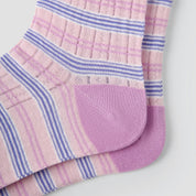 Women's Ombré Stripe Mesh Socks (3-Pack) - sock set showing breathable mesh comfort