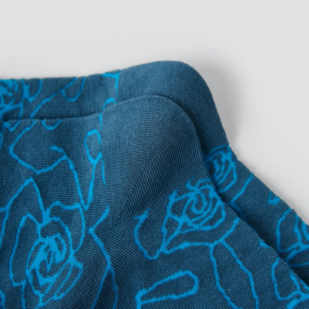 Textured Floral Socks