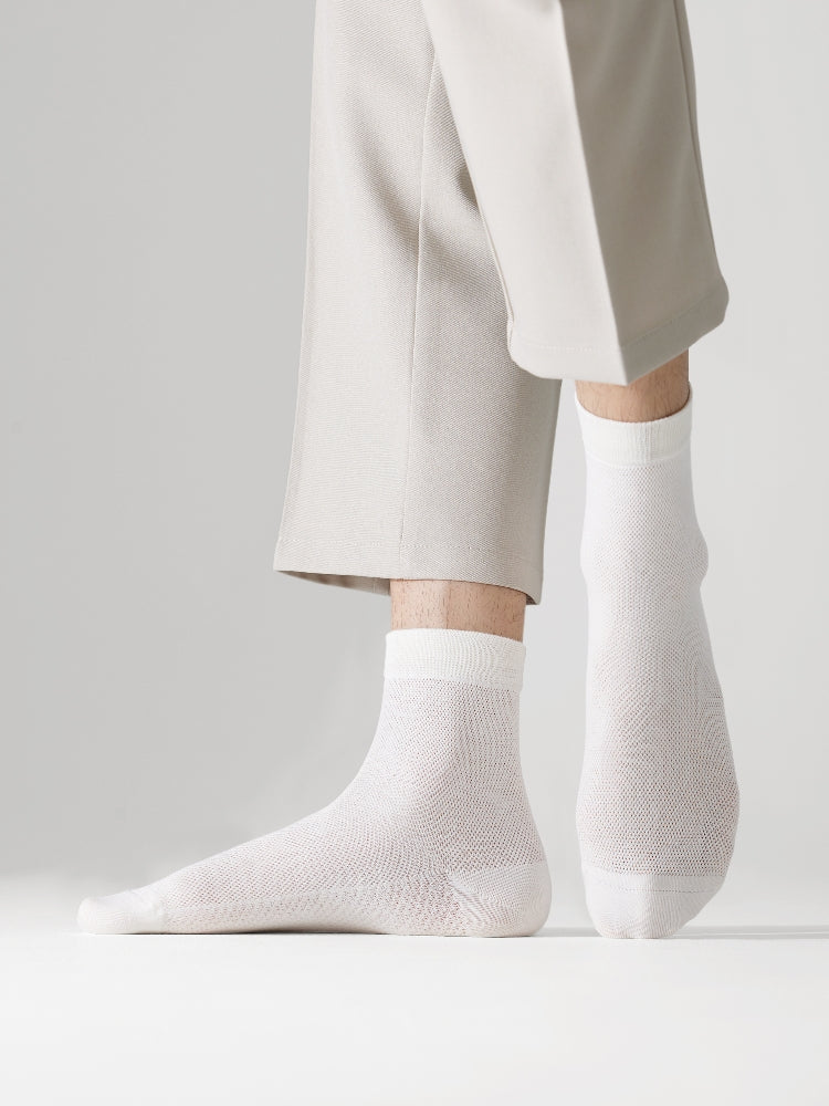 Men's Cotton Mesh Crew Socks-1 Pack