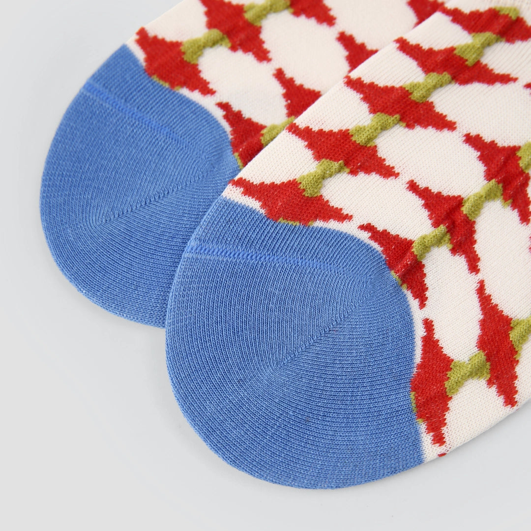 Women's Designer Jacquard No-Show Socks (5-Pack) - sock set showing secure grip comfort