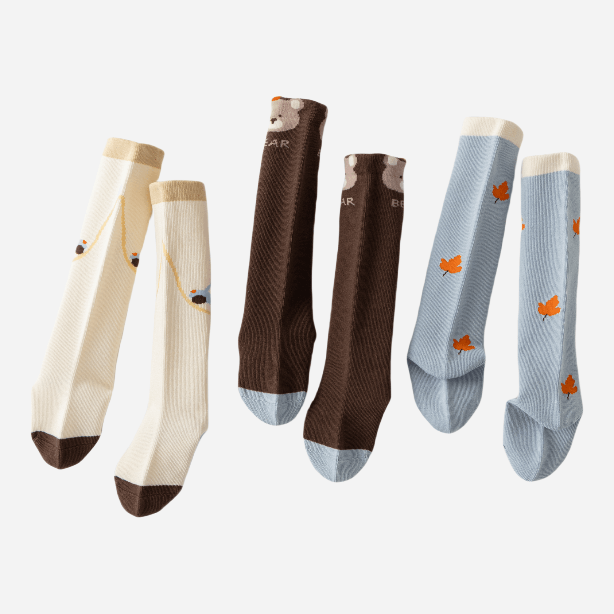Babies The Autumn Getaway Knee-Highs-3 pack - Weavasocks